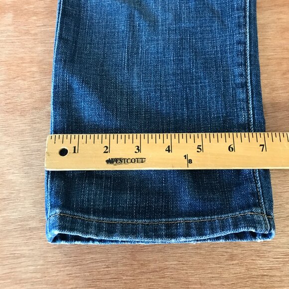 Current/Elliott Boyfriend Jeans Women 26 Blue Mid Rise Distressed Medium Wash - Picture 4 of 13